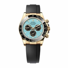 2025 Model Rolex Cosmograph Daytona 40 mm - Ref: 126518ln-0014 - Turquoise Blue Dial, Black Oysterflex Bracelet Watch