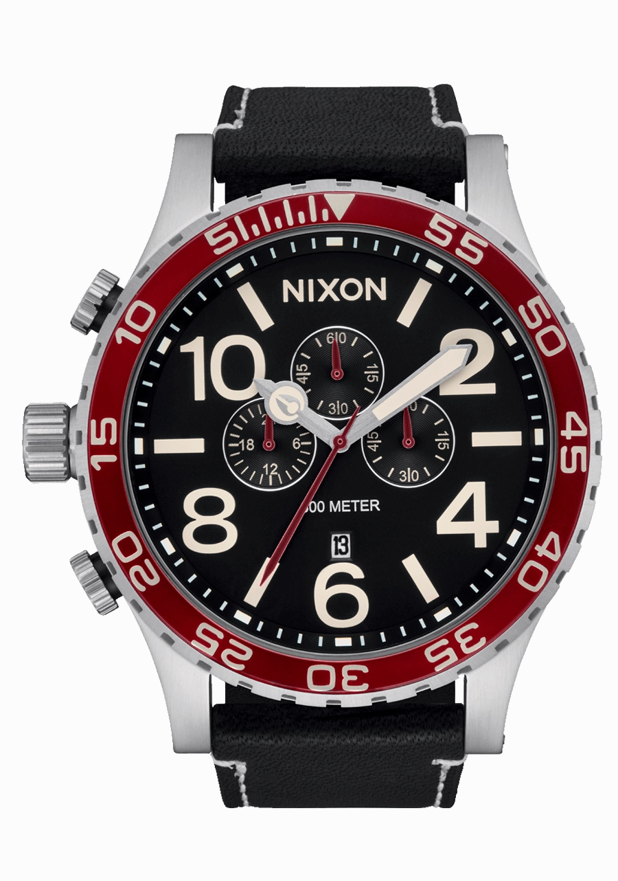 51-30 Chrono Leather - Silver / Black / Cranberry