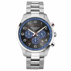 Accurist Stainless Steel Mens Chronograph Watch 7408