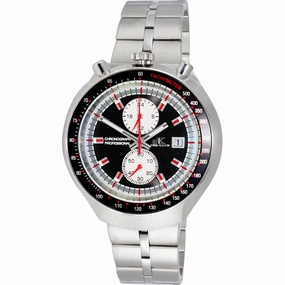 Adee Kaye Men's Watch - Muscle Quartz Black and White Dial Bracelet | AK5662-MBK