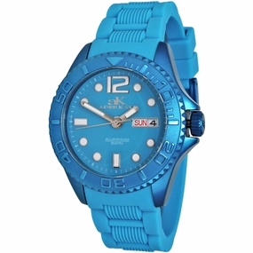 Adee Kaye Women's Watch - Tear Drop Quartz Blue Dial Rubber Strap | AK5433-L (BLU)
