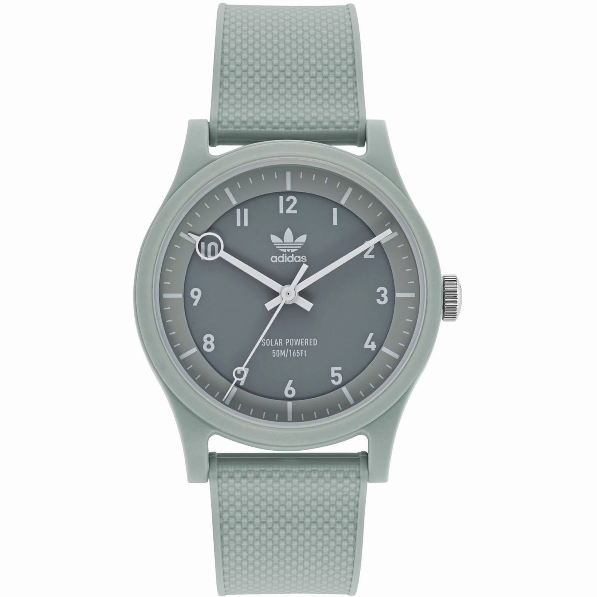 Adidas Men's Watch - Originals Quartz Resin Case Gray Dial Rubber Strap | AOST22044