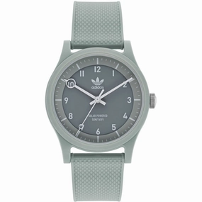 Adidas Men's Watch - Originals Quartz Resin Case Gray Dial Rubber Strap | AOST22044