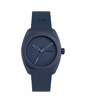 Adidas Project Three Blue Resin Strap Watch AOST24051