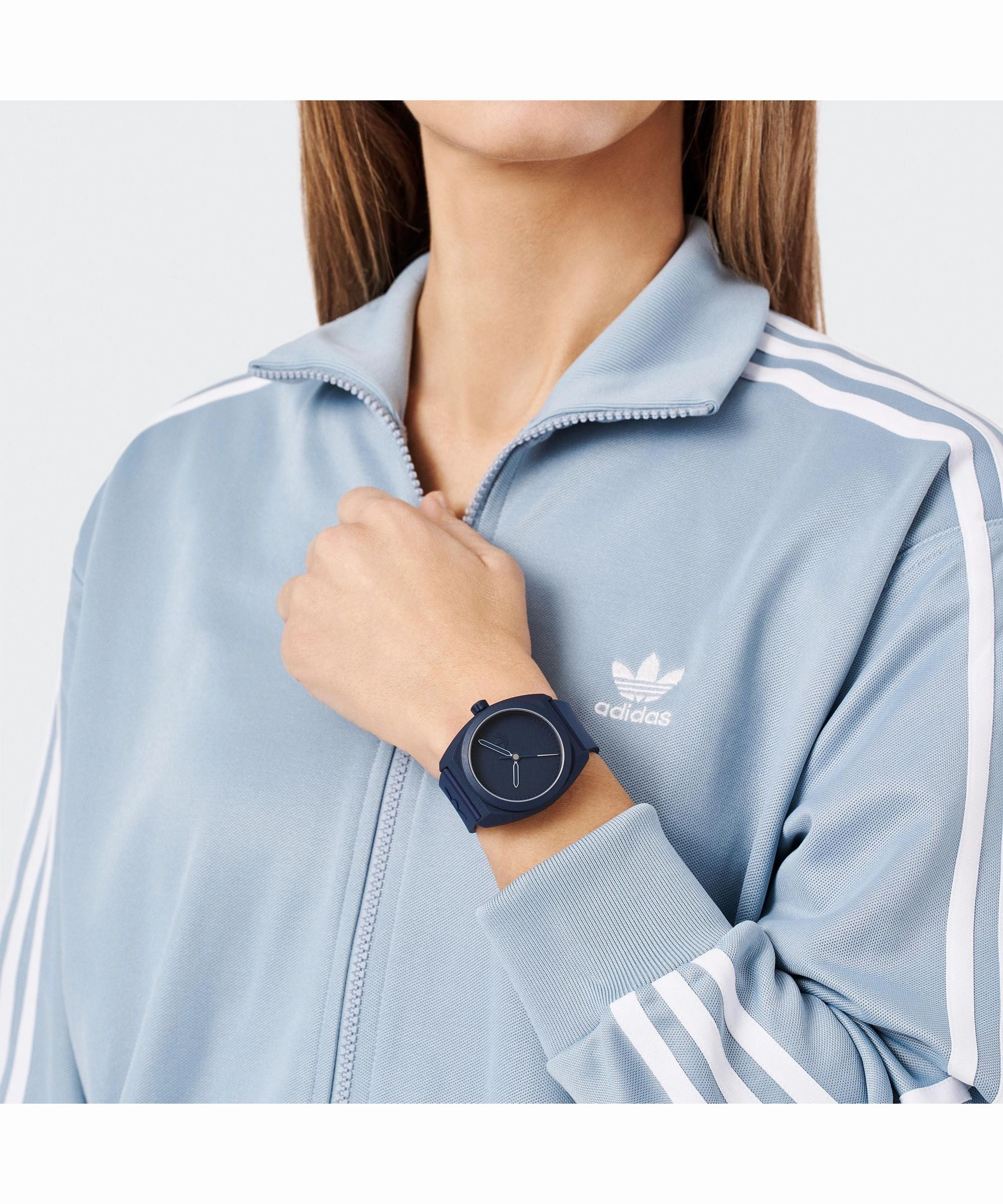 Adidas Project Three Blue Resin Strap Watch AOST24051