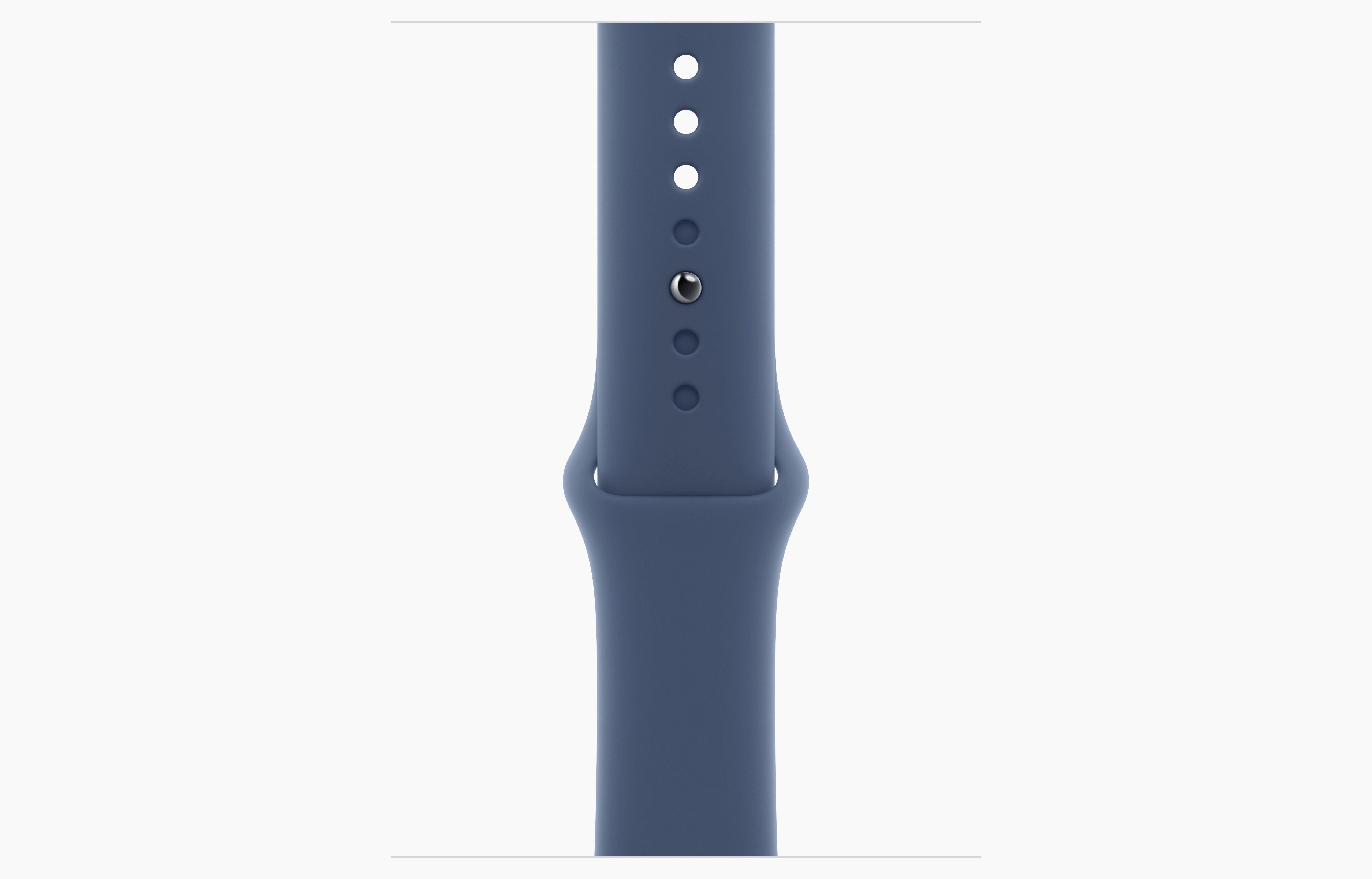 Apple Watch Series 10 GPS 46Mm Silver Aluminium Case, Denim Sport Band, M/L
