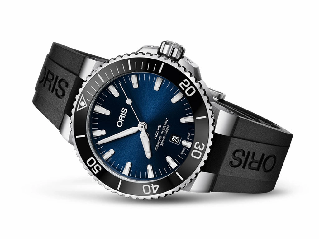 Aquis Date Blue - Rubber - 43.5mm - Ref.  01 733 7730 4135-07 4 24 64EB