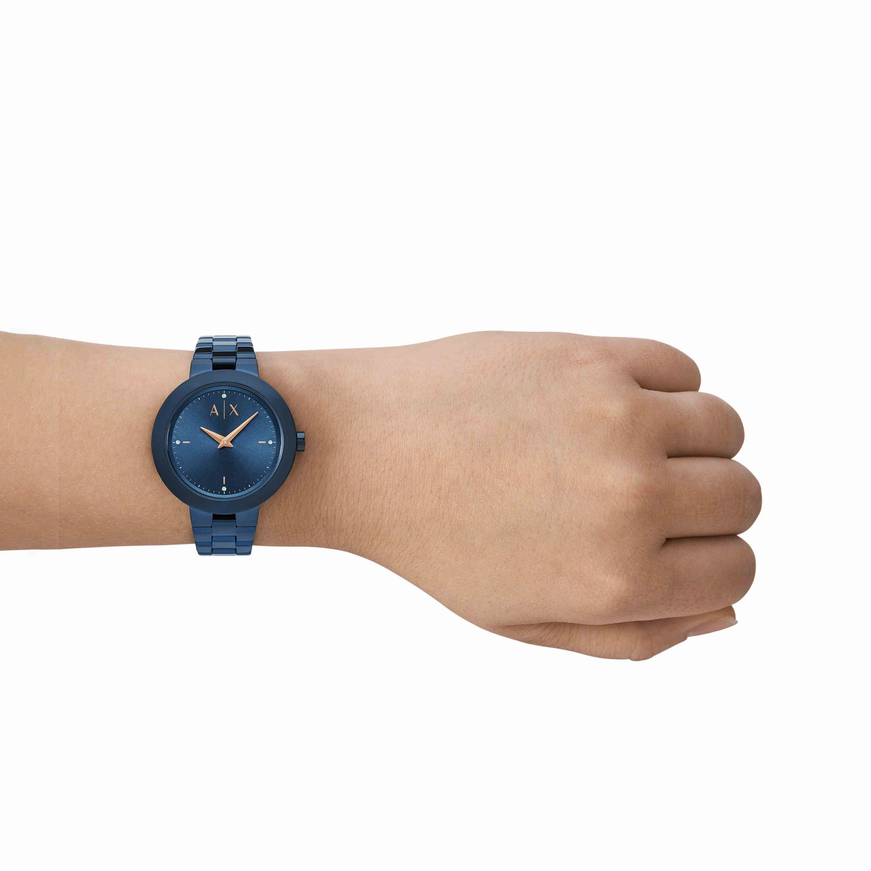 Armani Exchange Blue Analogue Watch AX5175