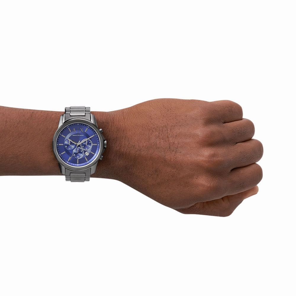Armani Exchange Chronograph Gunmetal Stainless Steel Watch AX1731