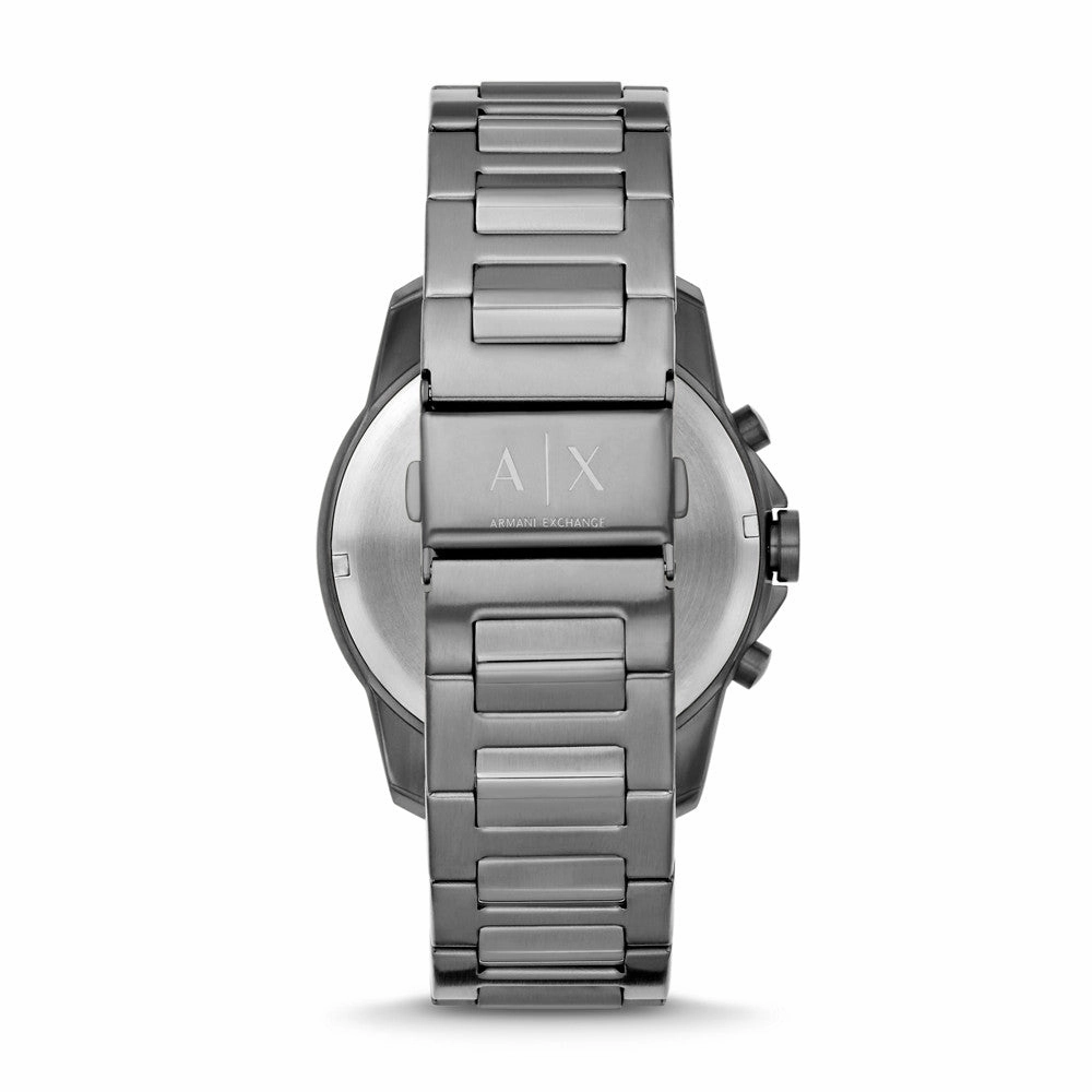 Armani Exchange Chronograph Gunmetal Stainless Steel Watch AX1731