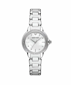 Armani Silver Dial Stainless Steel Watch Model AR11596