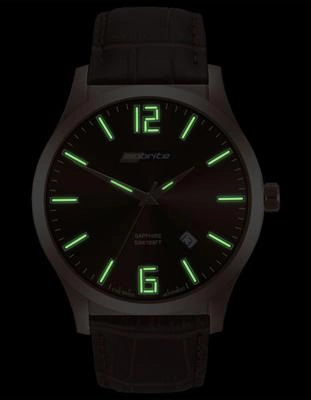 ArmourLite Isobrite Grand Slimline Series - Brown Dial & Strap - Rose Tone- Date