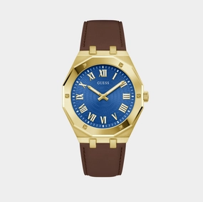Asset Men Blue Analog Leather Watch GW0663G2