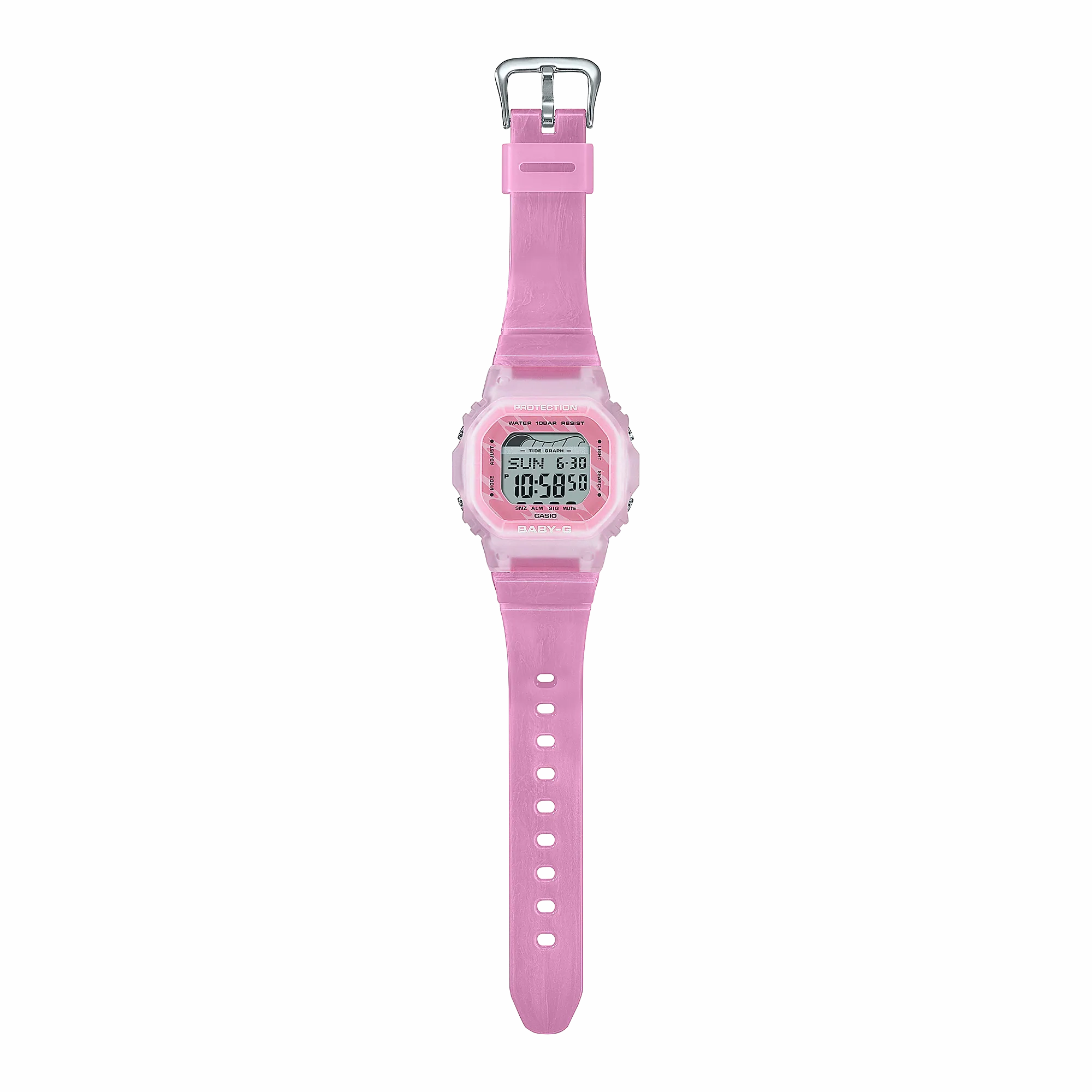 Baby-G Glide Digital Pink Resin Band Watch BLX565S-4D