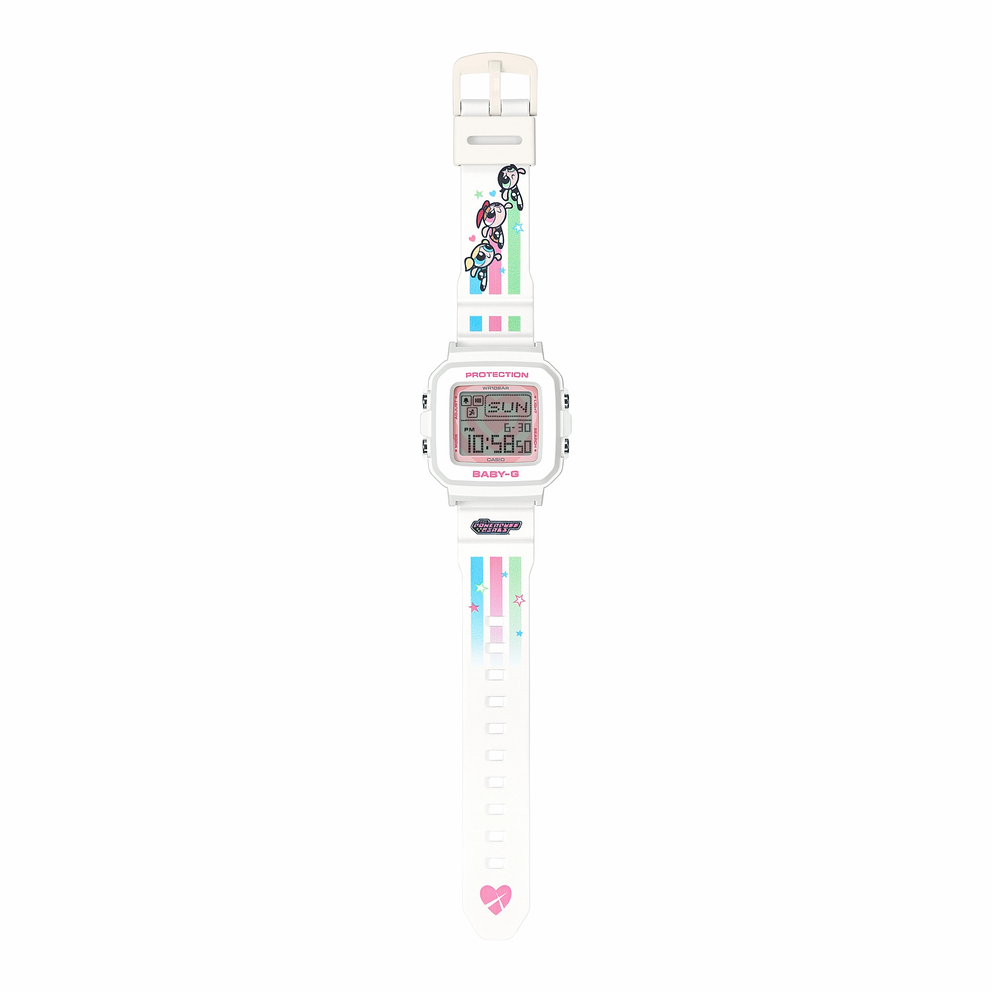 Baby G Powerpuff Girls Collaboration Resin Band Watch BGD10KPP-7D