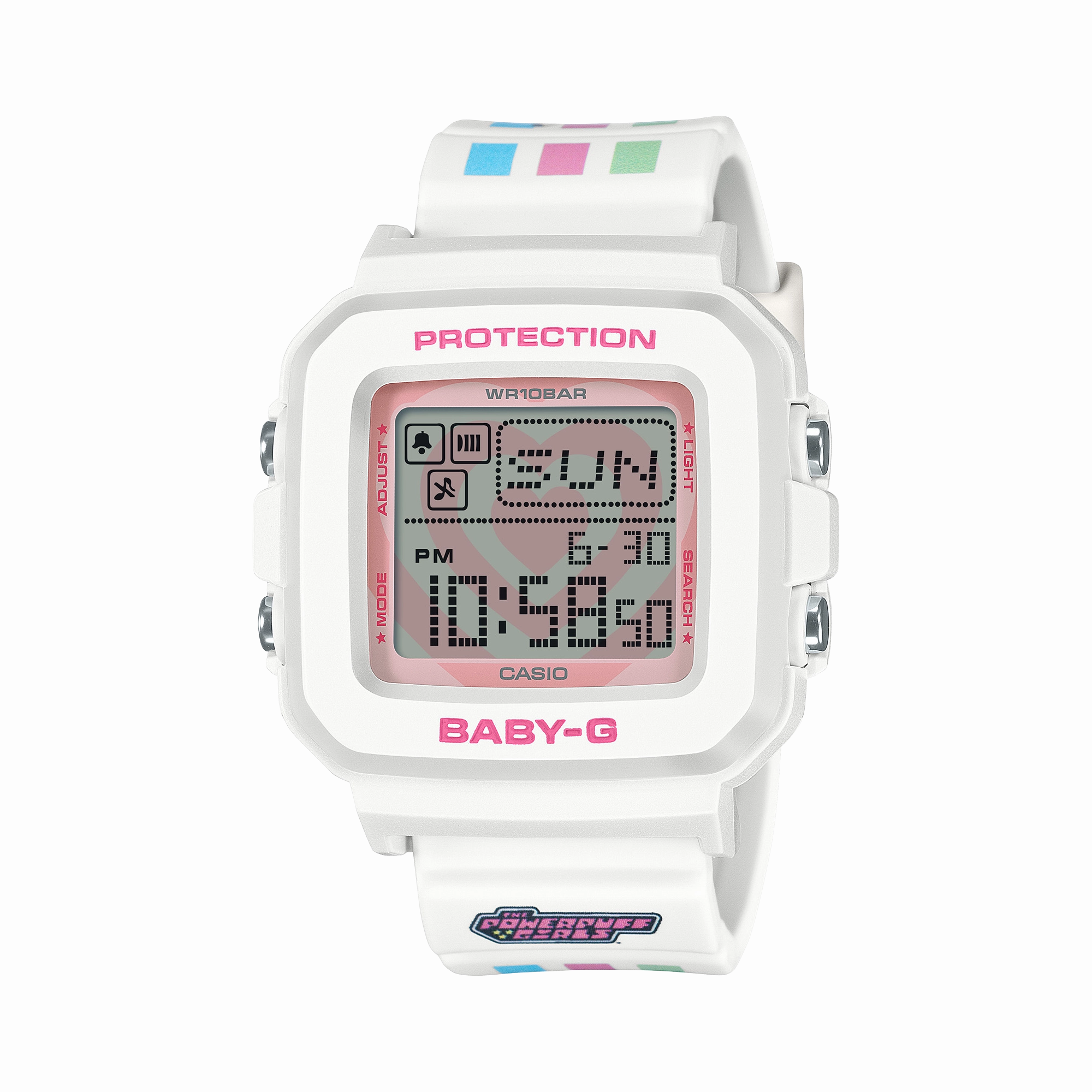Baby G Powerpuff Girls Collaboration Resin Band Watch BGD10KPP-7D