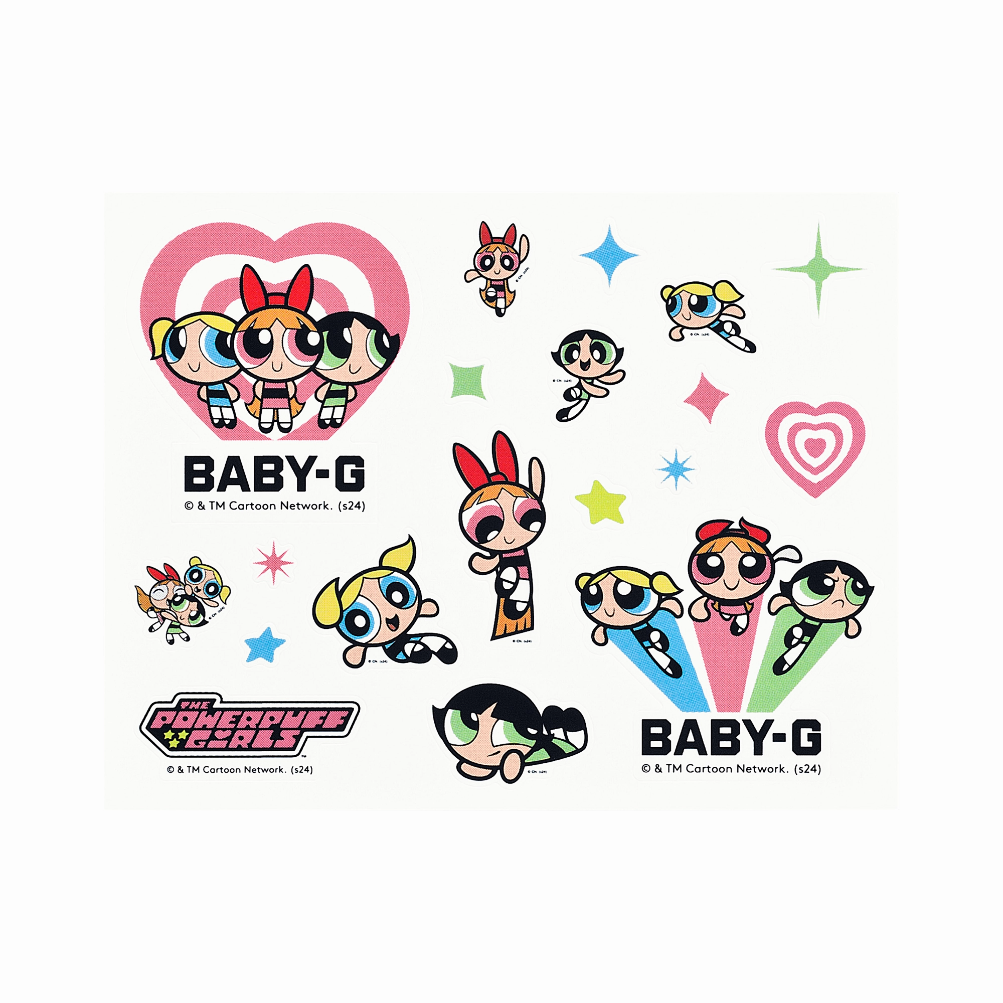 Baby G Powerpuff Girls Collaboration Resin Band Watch BGD10KPP-7D