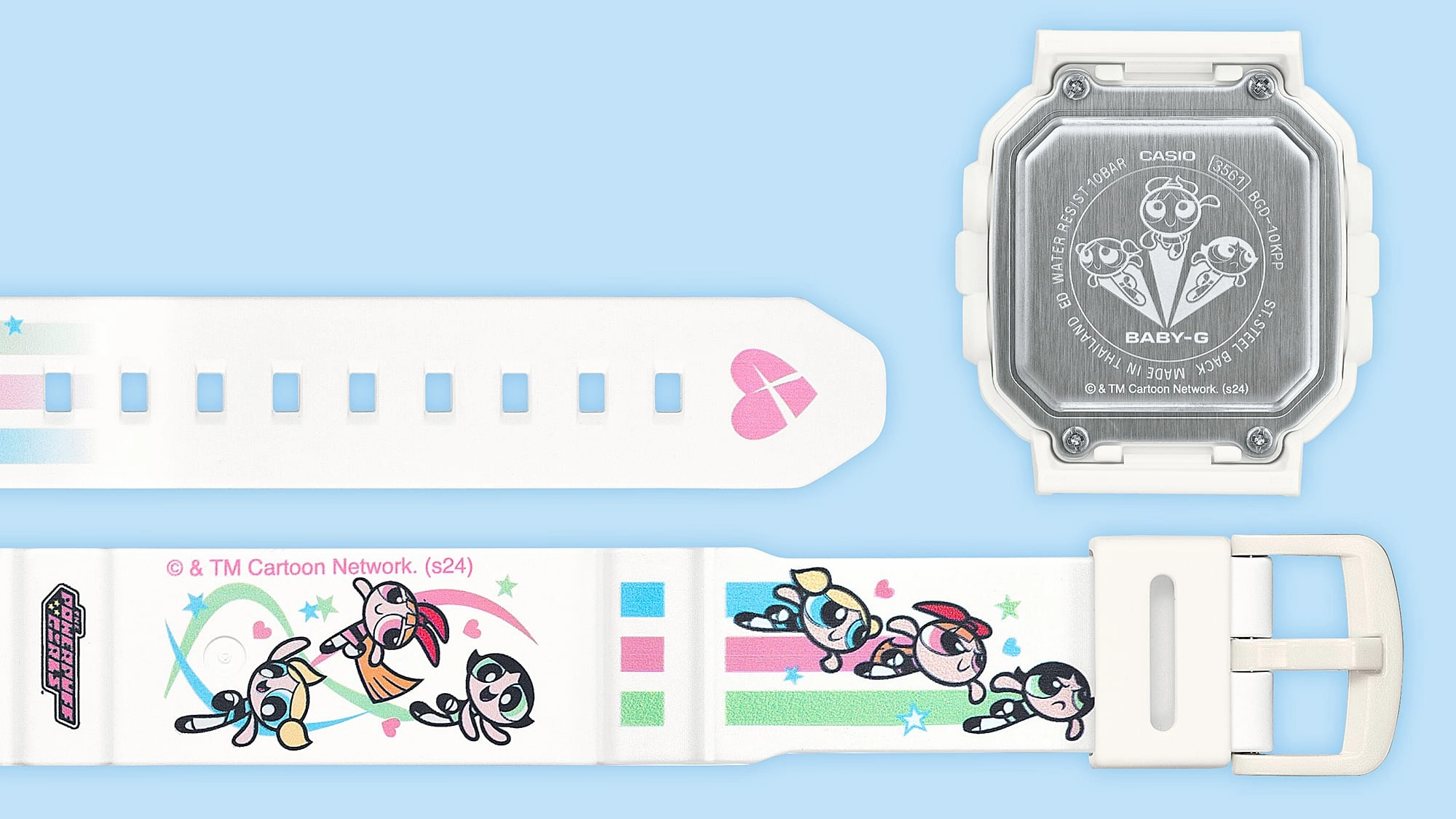 Baby G Powerpuff Girls Collaboration Resin Band Watch BGD10KPP-7D