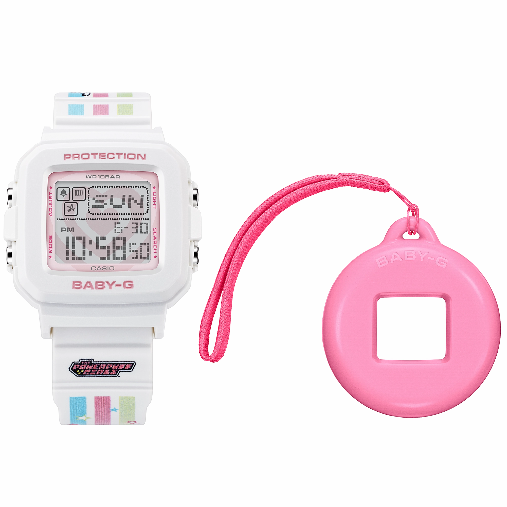 Baby G Powerpuff Girls Collaboration Resin Band Watch BGD10KPP-7D