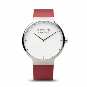 Bering - Max Ren Polished Silver Red 40mm