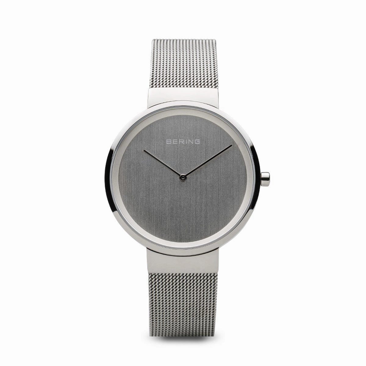 Bering Classic Polished Silver 31mm Mesh Watch