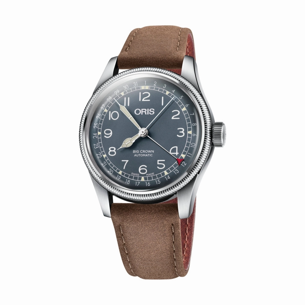 Big Crown Pointer Date 40mm - Blue on Leather Strap