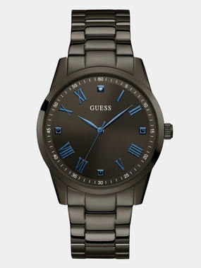 Black and Blue Diamond Analog Watch