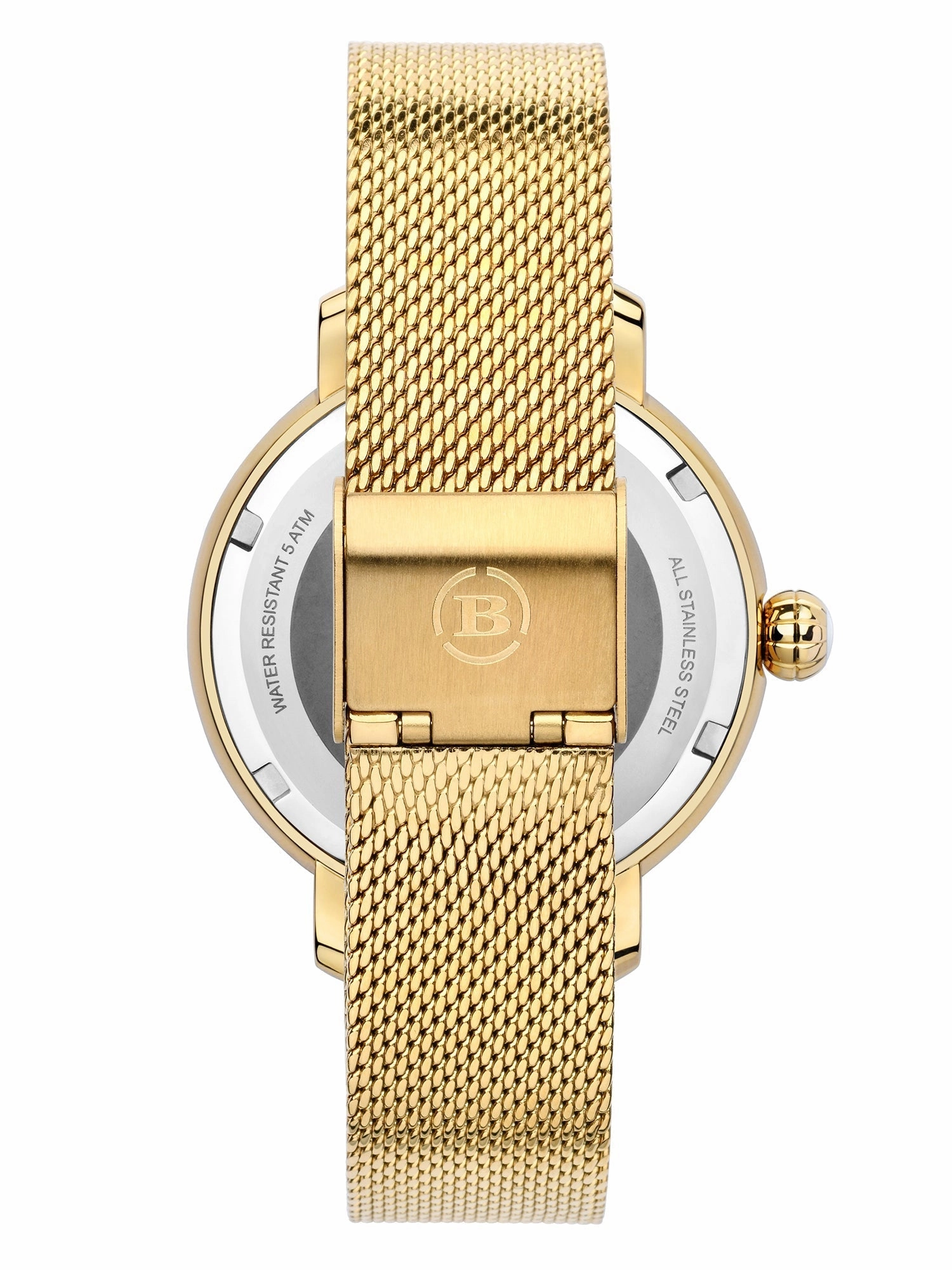 Brera Orologi "Valentina Elegant" BRVAEL3803 Silver/Pink/Gold Mesh Steel Bracelet Women's Watch