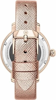 Brera Orologi "Valentina Modern" BRVAMO3802 - Silver Dial, Rose Gold Case and Leather Strap - 38mm Watch