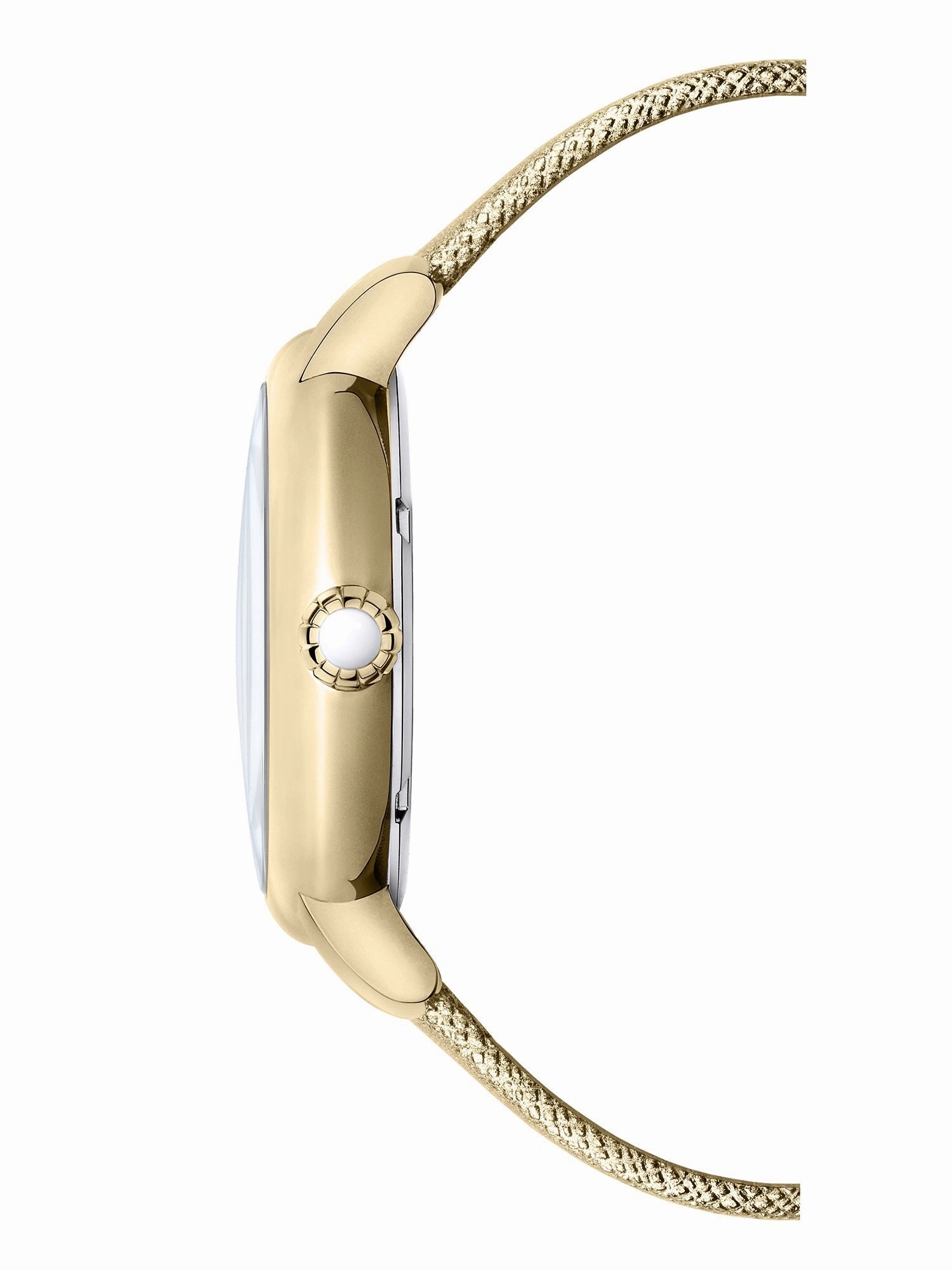 Brera Orologi "Valentina Modern" BRVAMO3803 Silver Dial/Yellow Gold Leather Women's Watch