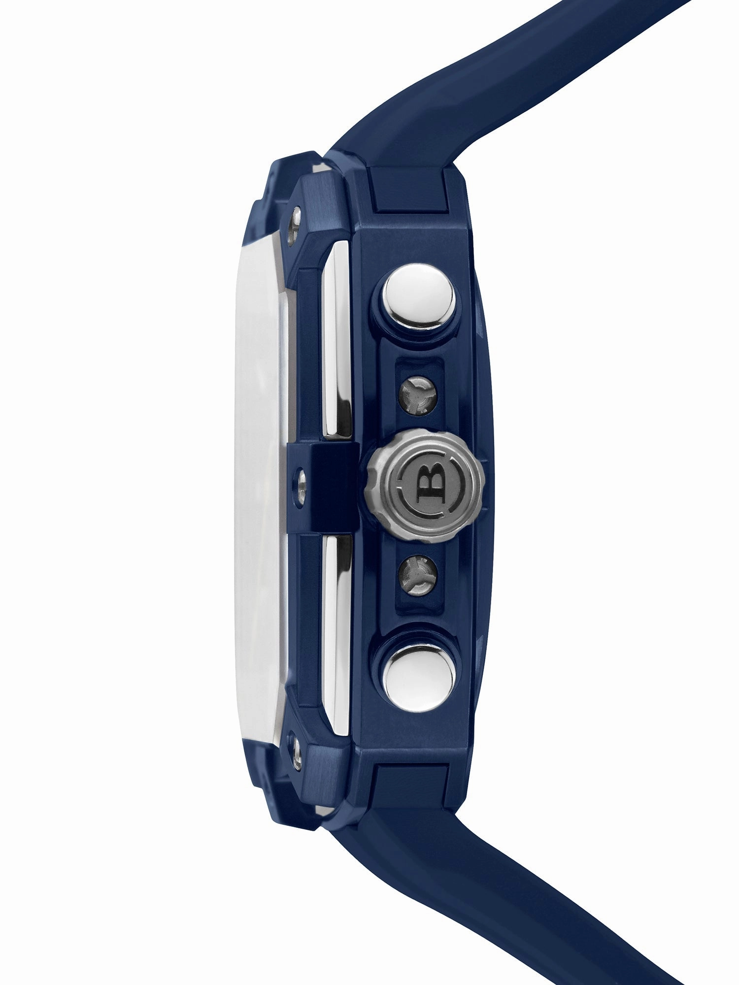 Brera Orologi SUPERSPORTIVO SQUARE Men's Swiss Made Blue 46mm Watch BRSS2C4606