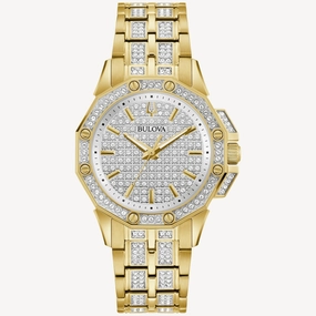 BULOVA Ladies Quartz Octava Dress/Classic Crystal 98L302