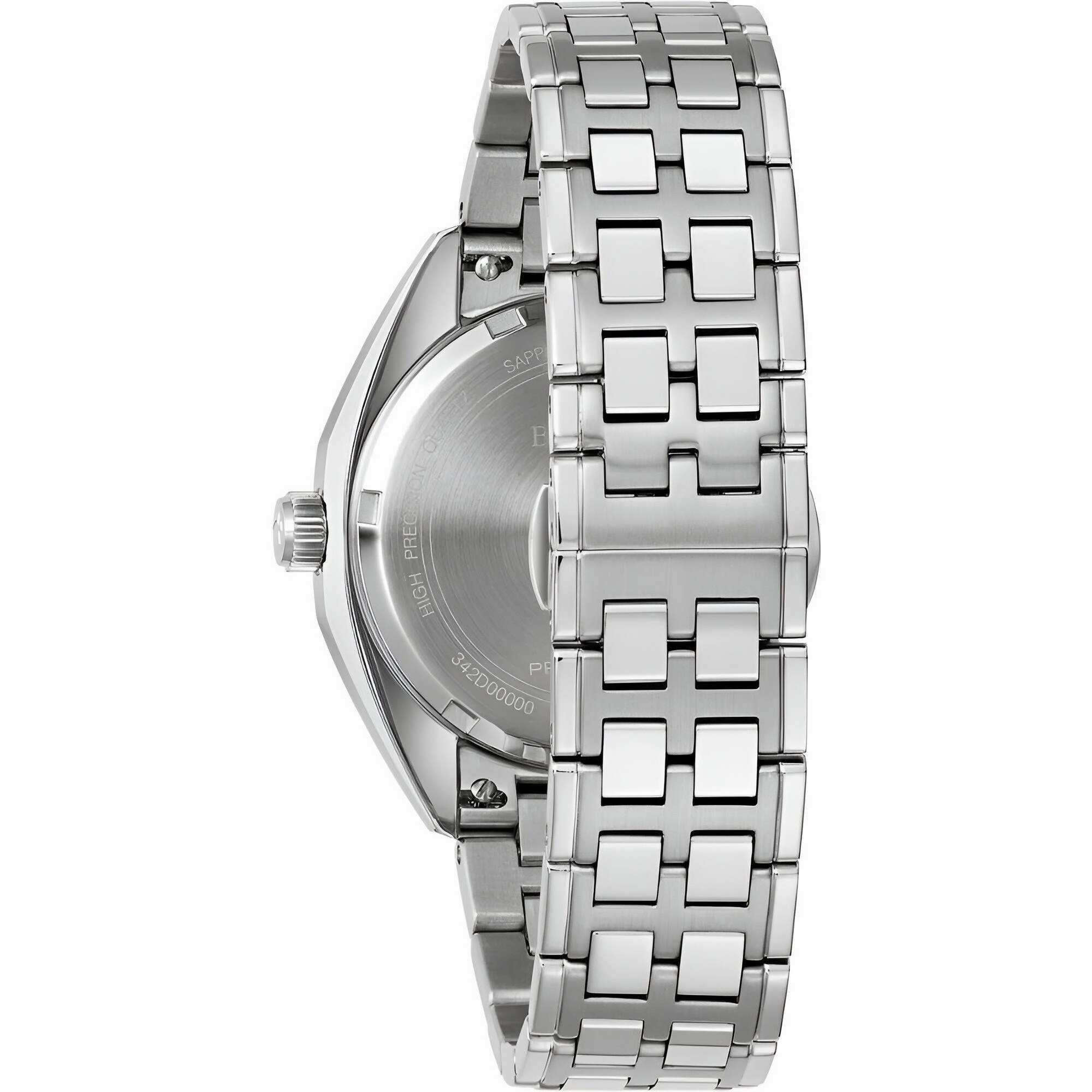 Bulova Men's Watch - Jet Star Quartz Silver Dial Stainless Steel Bracelet | 96K112