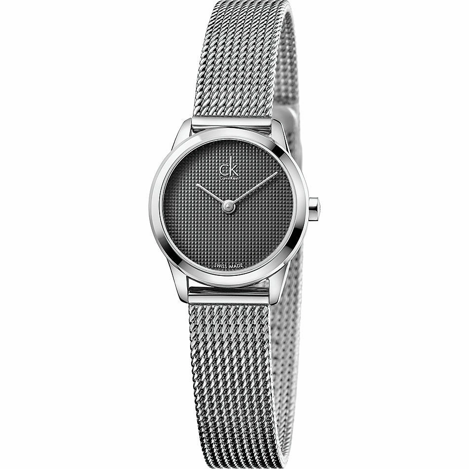 Calvin Klein - Minimal orologio donna grigio scuro, disponibile in 2 misure, small K3M2312X, medium K3M2212X