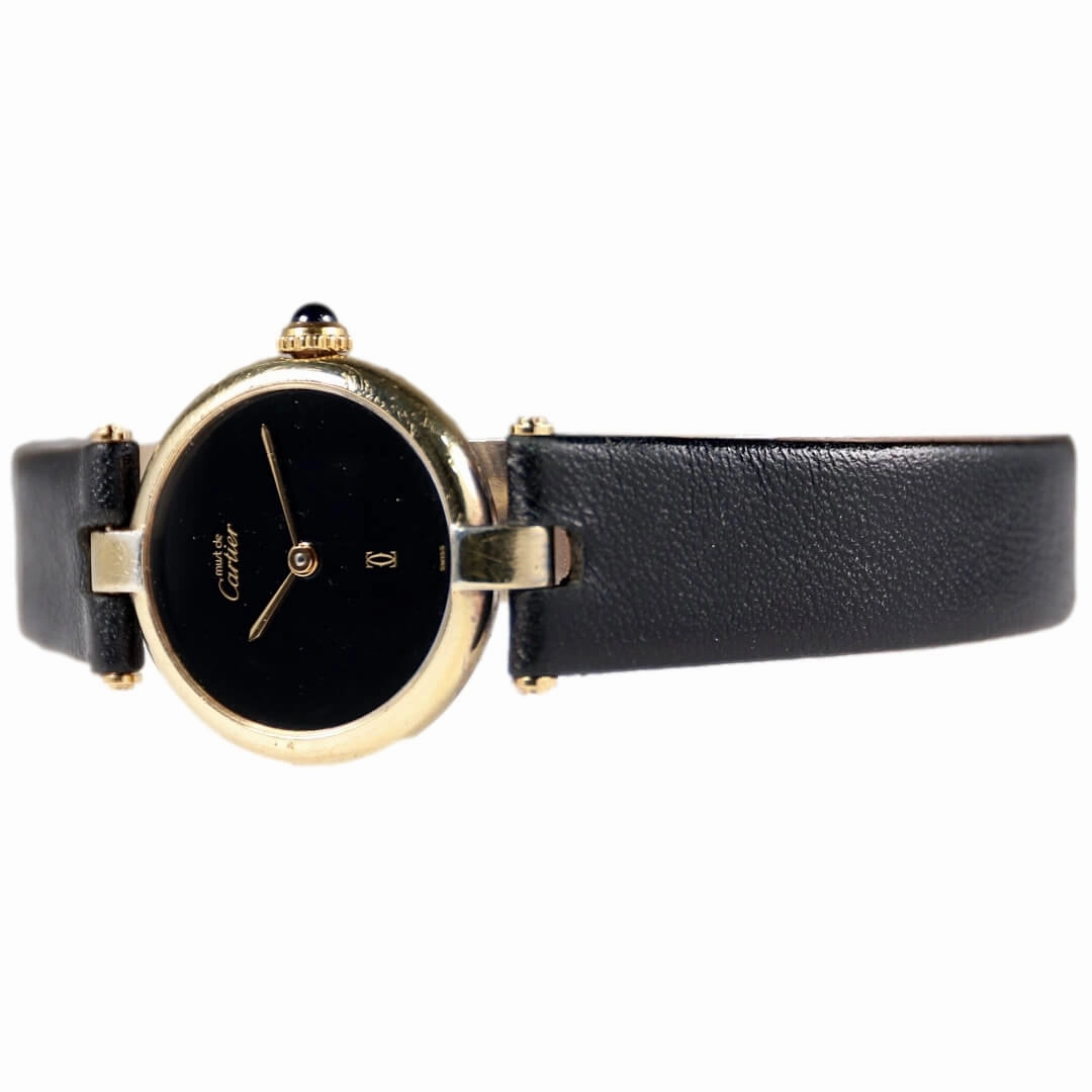 Cartier Must de Cartier, Gold Plated Watch, Circa 1990