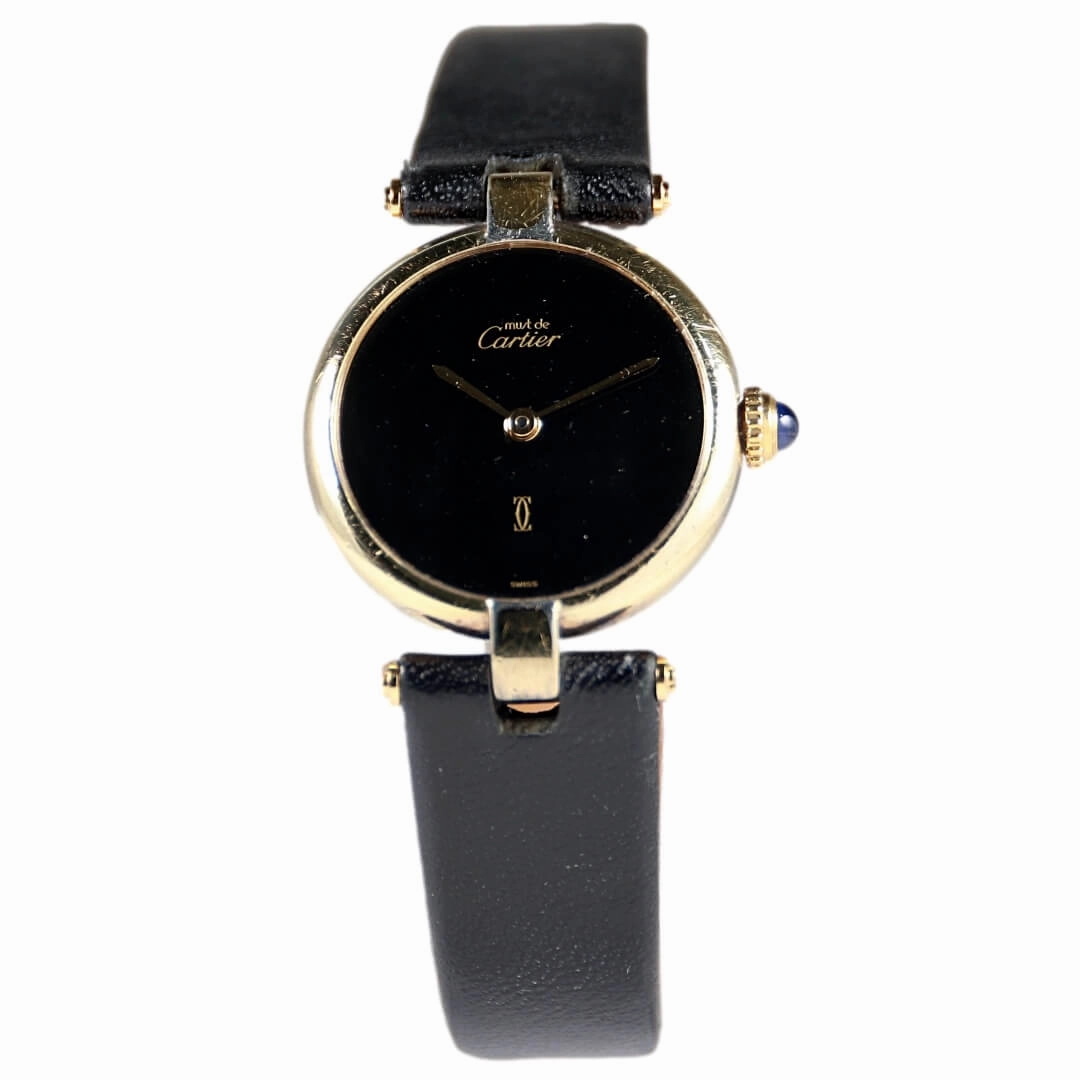 Cartier Must de Cartier, Gold Plated Watch, Circa 1990