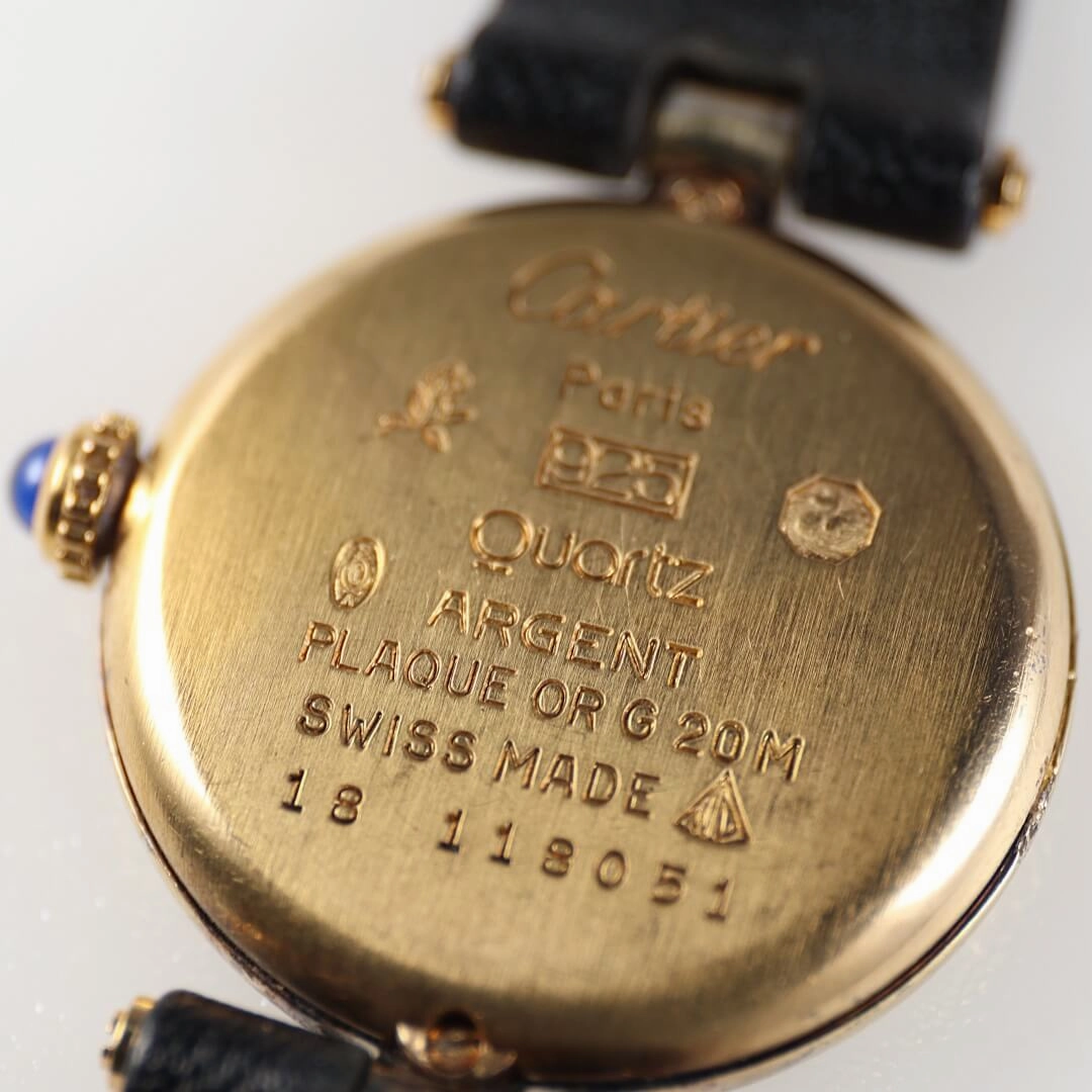 Cartier Must de Cartier, Gold Plated Watch, Circa 1990