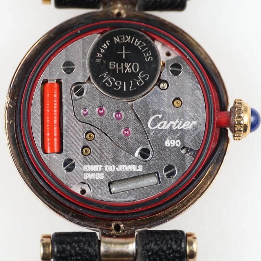 Cartier Must de Cartier, Gold Plated Watch, Circa 1990