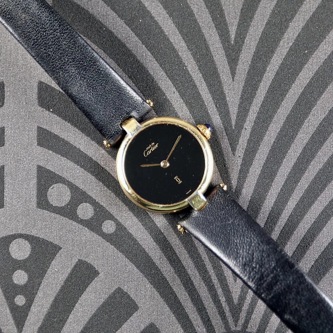 Cartier Must de Cartier, Gold Plated Watch, Circa 1990