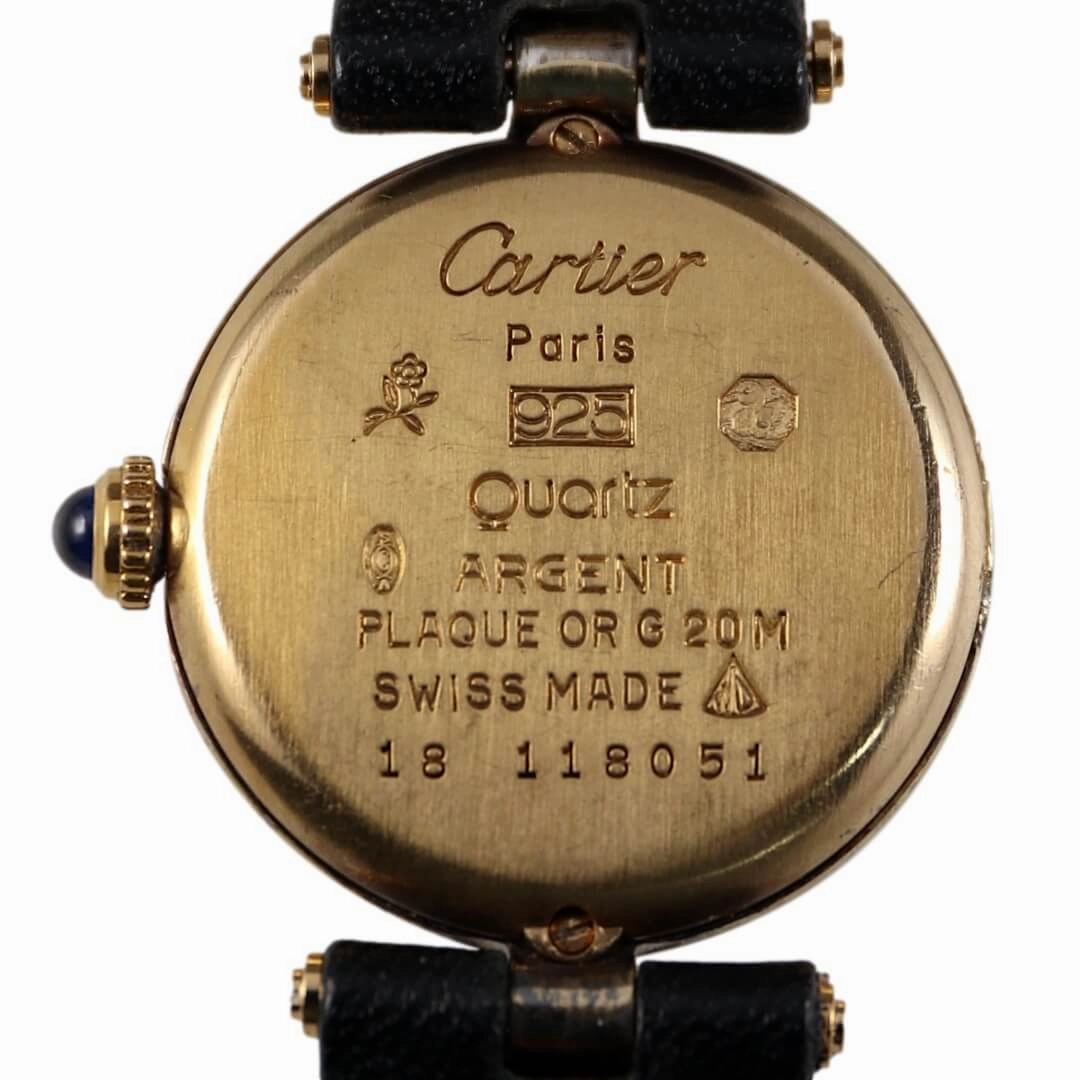 Cartier Must de Cartier, Gold Plated Watch, Circa 1990
