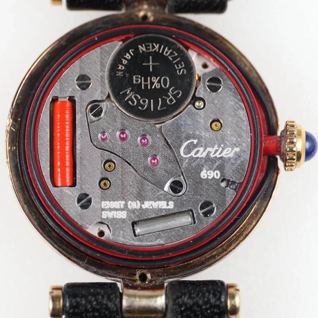 Cartier Must de Cartier, Gold Plated Watch, Circa 1990