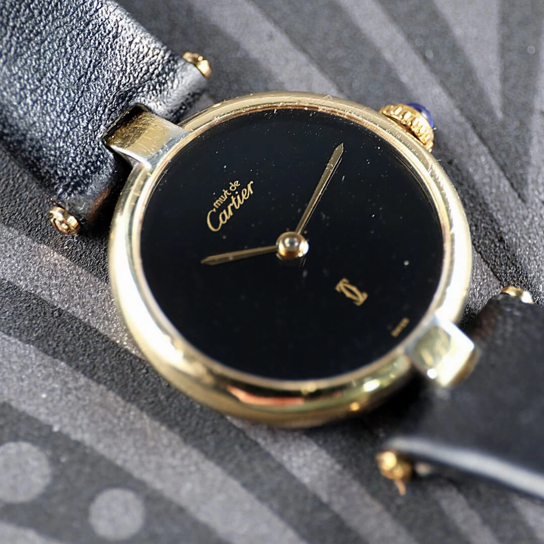 Cartier Must de Cartier, Gold Plated Watch, Circa 1990