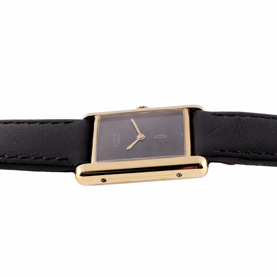 Cartier Must de Cartier Tank Black Dial
