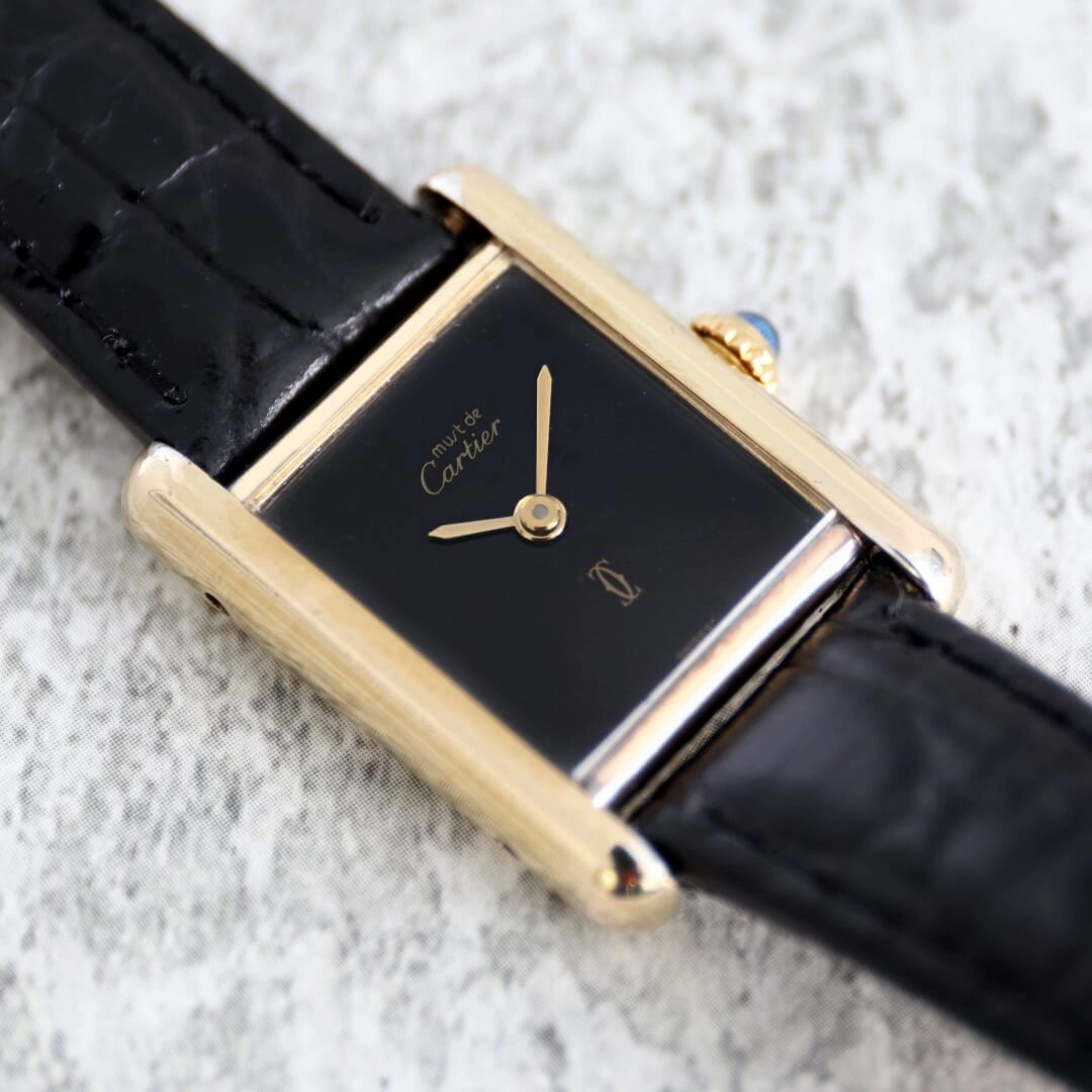 Cartier Must de Cartier Tank, Black Dial