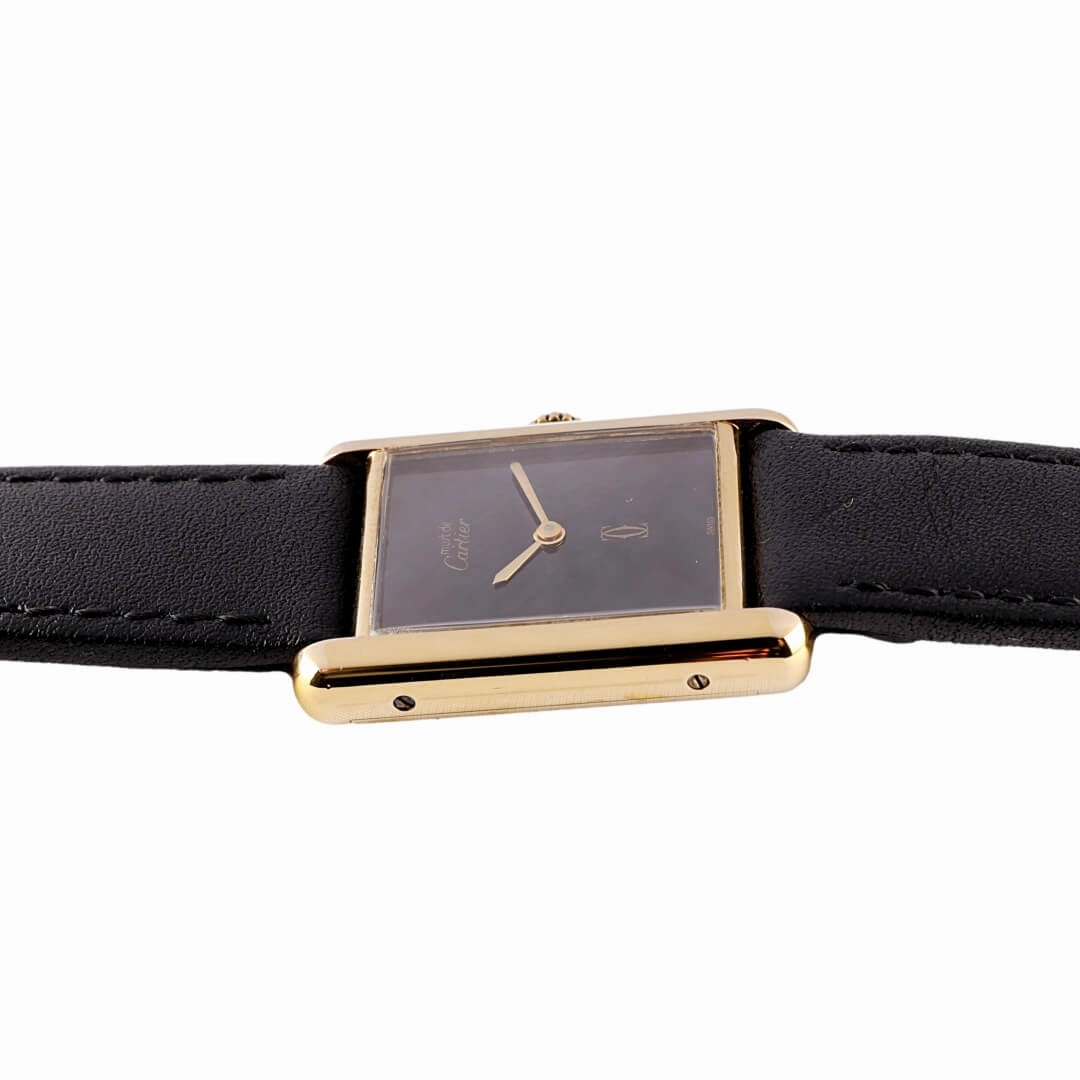 Cartier Must de Cartier Tank Black Dial