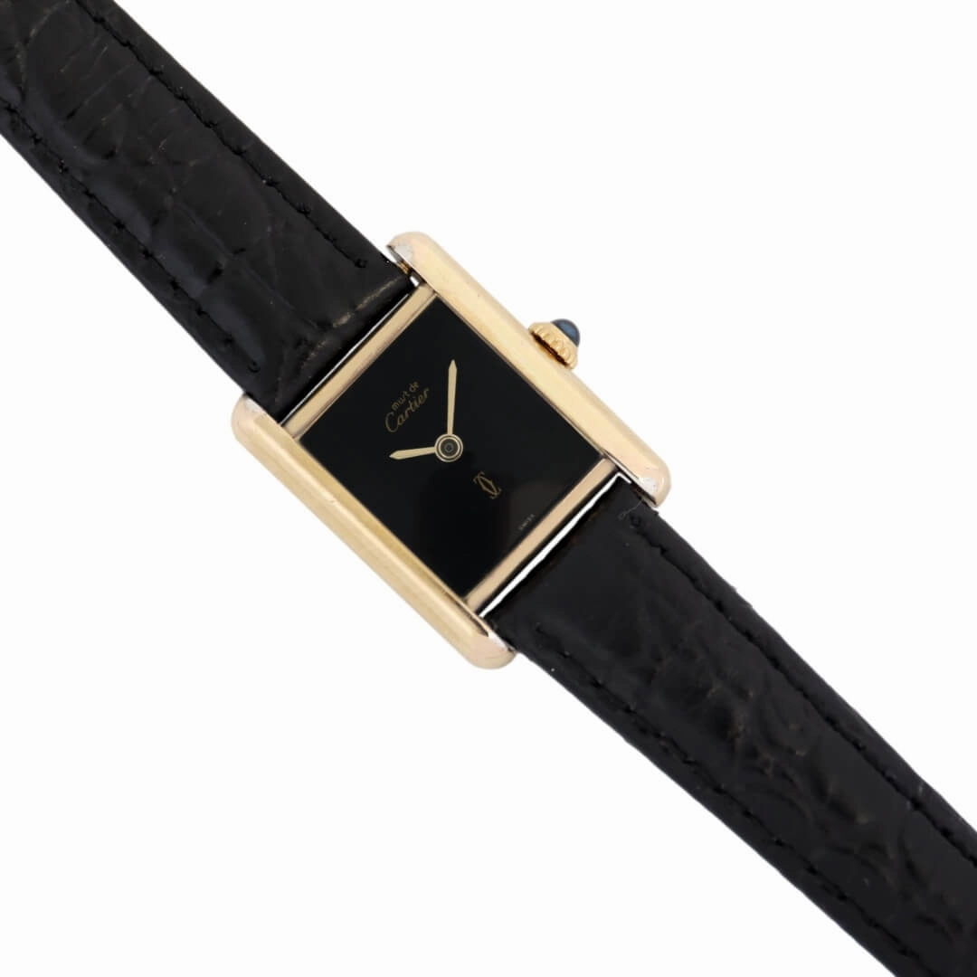 Cartier Must de Cartier Tank, Black Dial