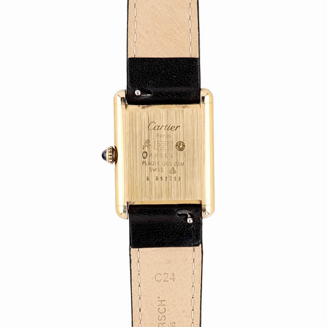 Cartier Must de Cartier Tank Black Dial