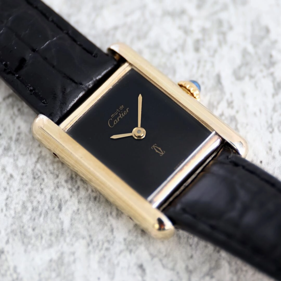 Cartier Must de Cartier Tank, Black Dial