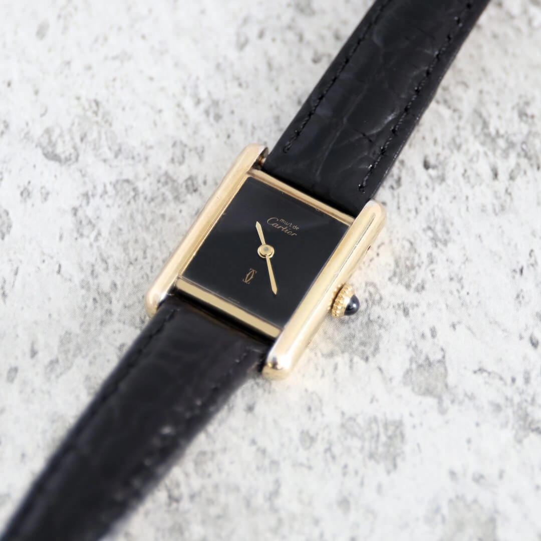 Cartier Must de Cartier Tank, Black Dial