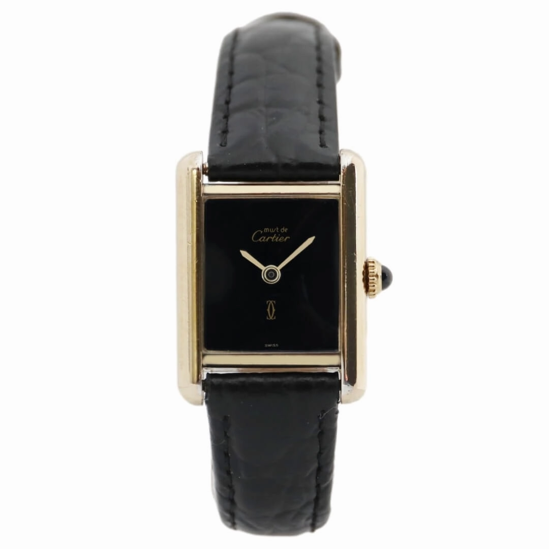 Cartier Must de Cartier Tank, Black Dial